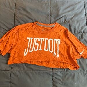 Nike Orange Crop Top